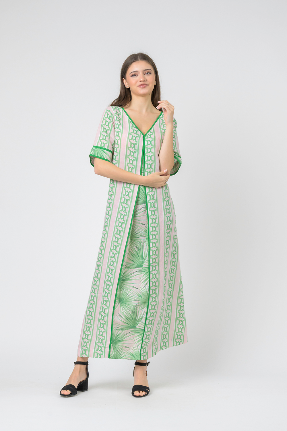 Raffia Mint Green Dress - Image 2