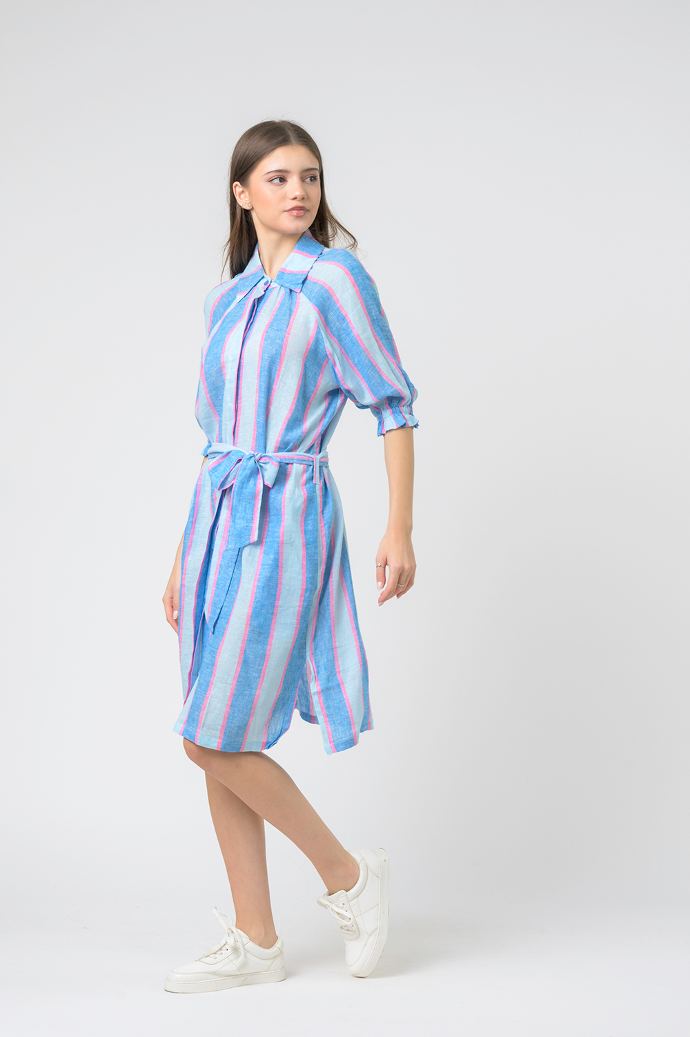 PENNY SHIRT DRESS ARCTIC BLUE - Image 3