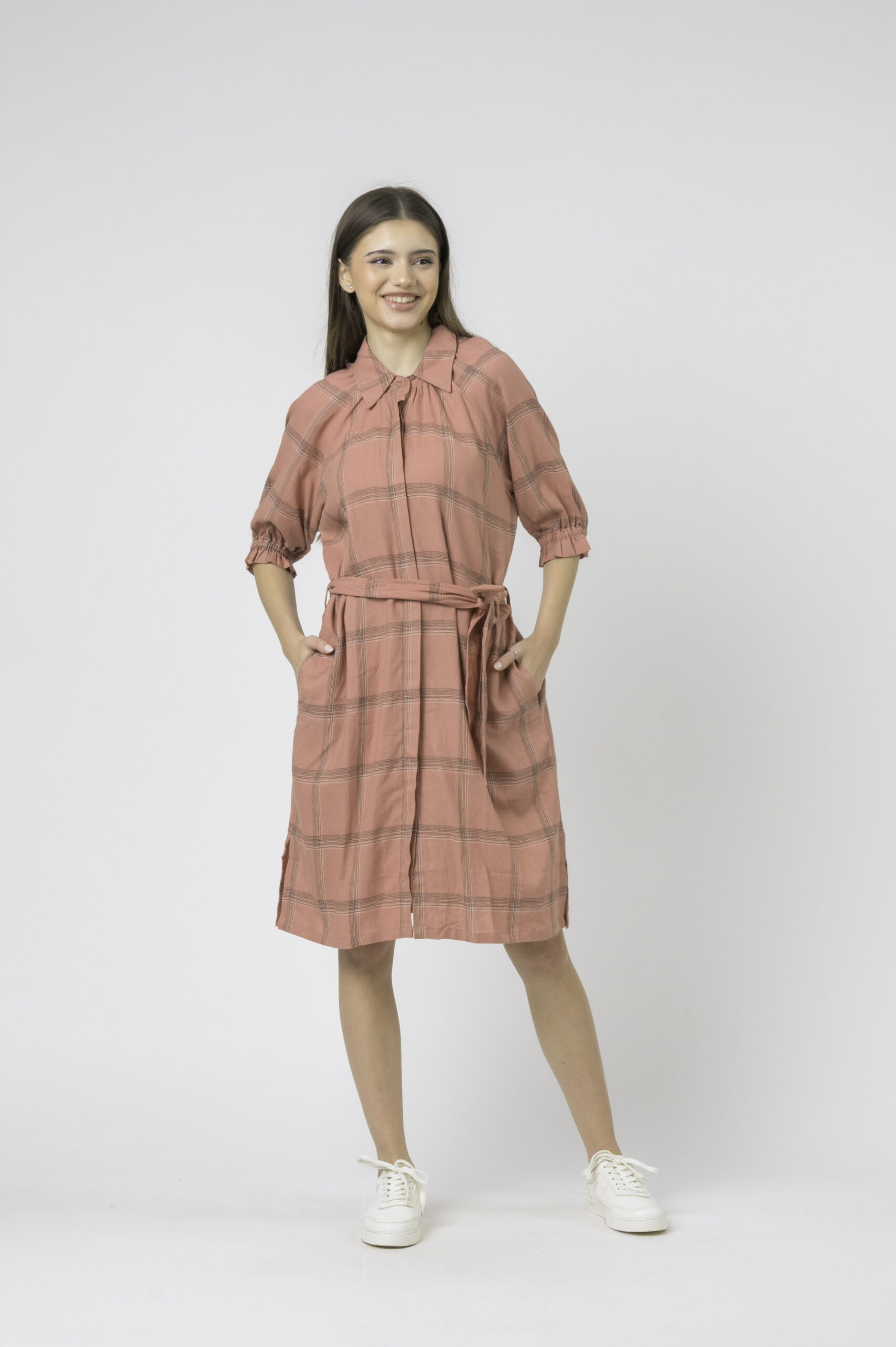 PENNY SHIRT DRESS BROWN